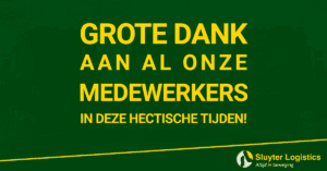 Bedankt medewerkers | Sluyter Logistics
